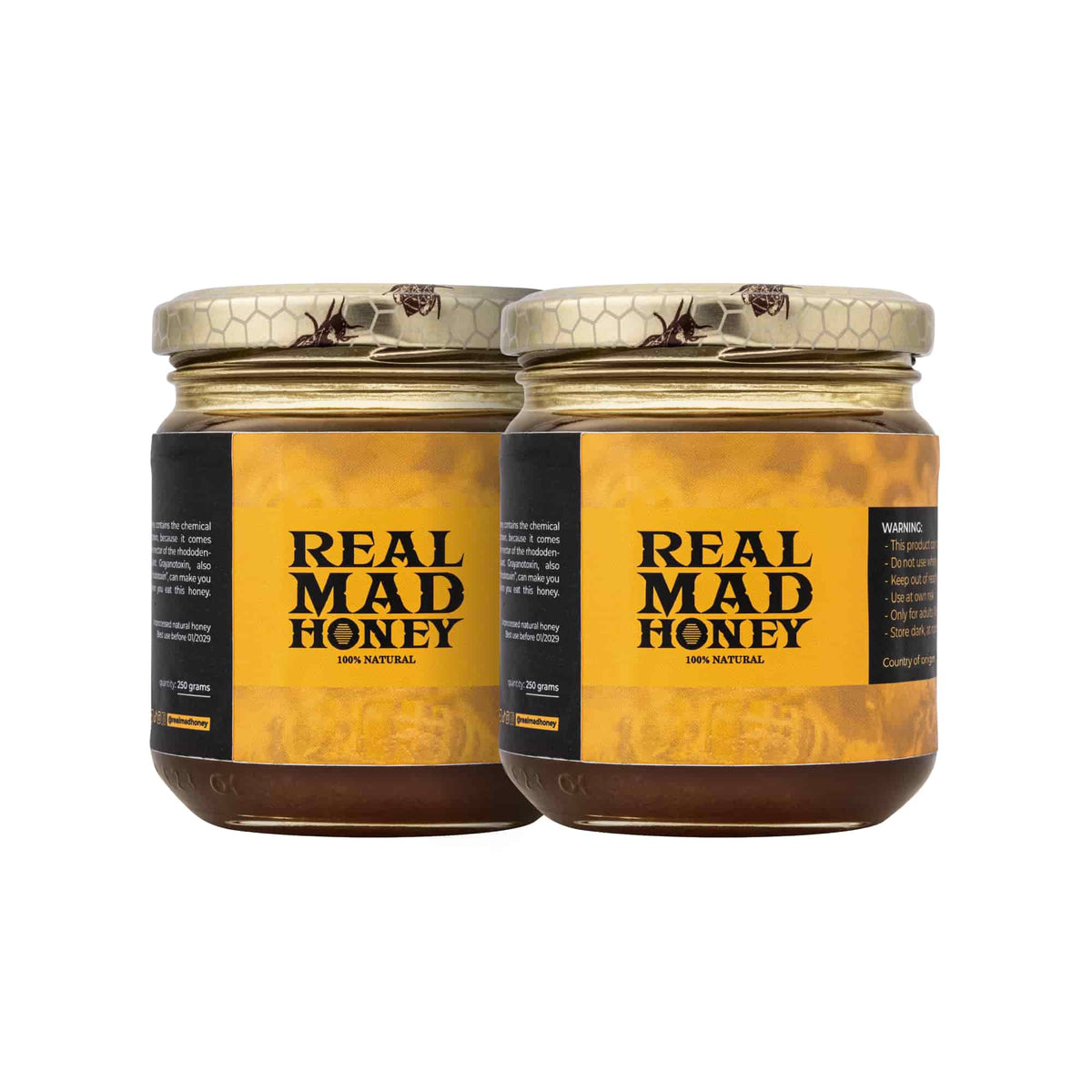 Real Mad Honey 500 gram bamboo jar