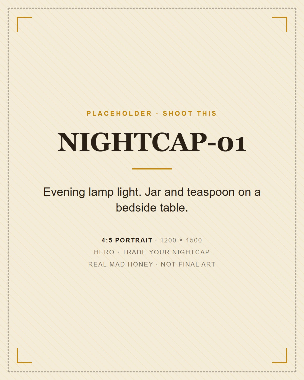 An open jar of mad honey and a teaspoon on a bedside table in warm lamp light
