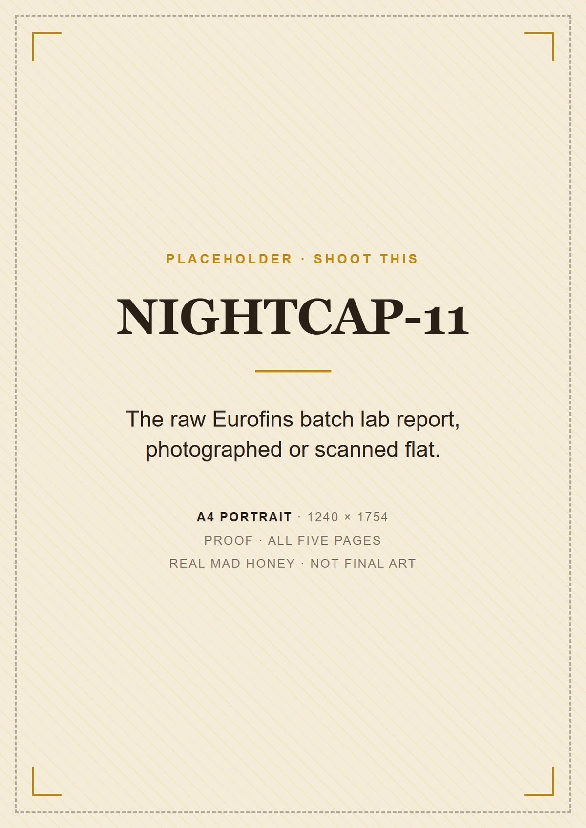 Placeholder for the third-party batch lab report