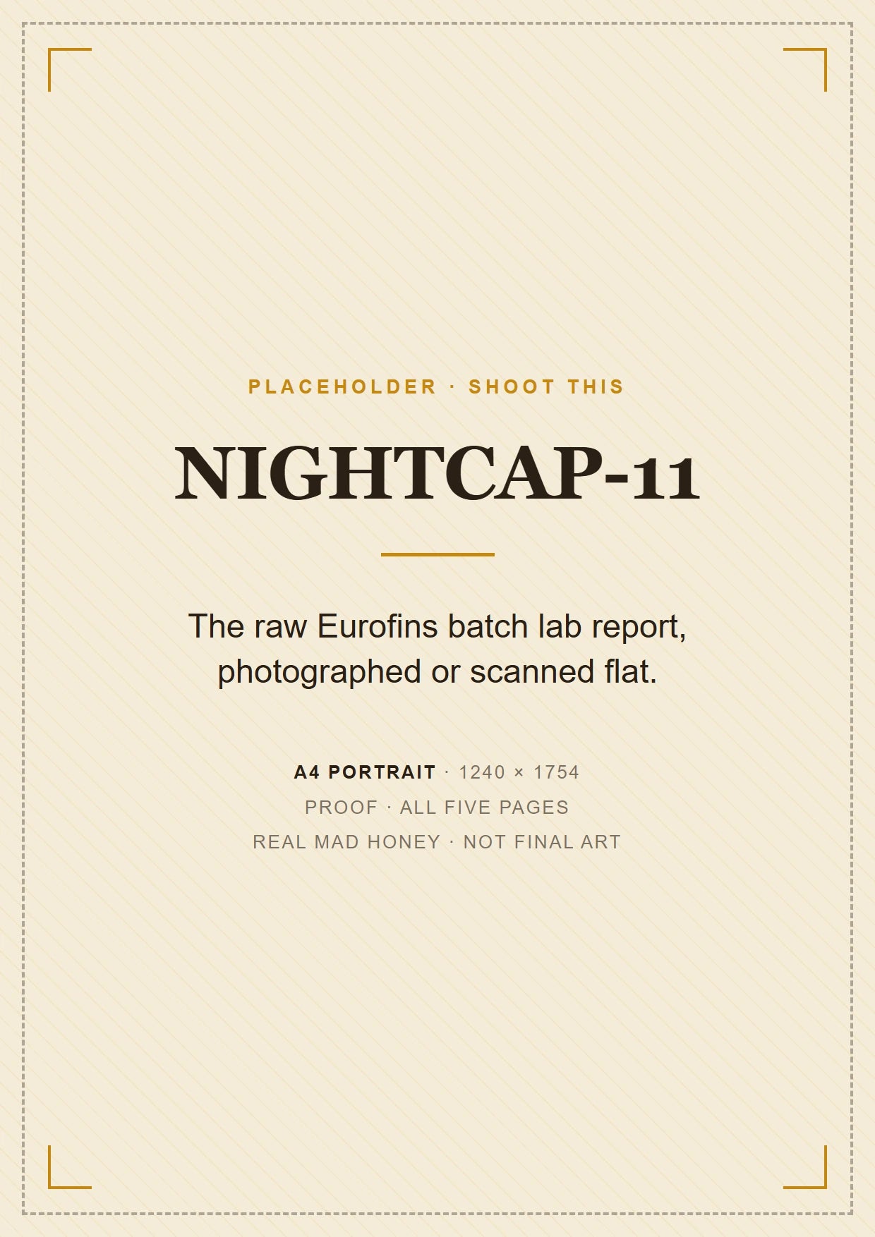 Placeholder for the third-party batch lab report